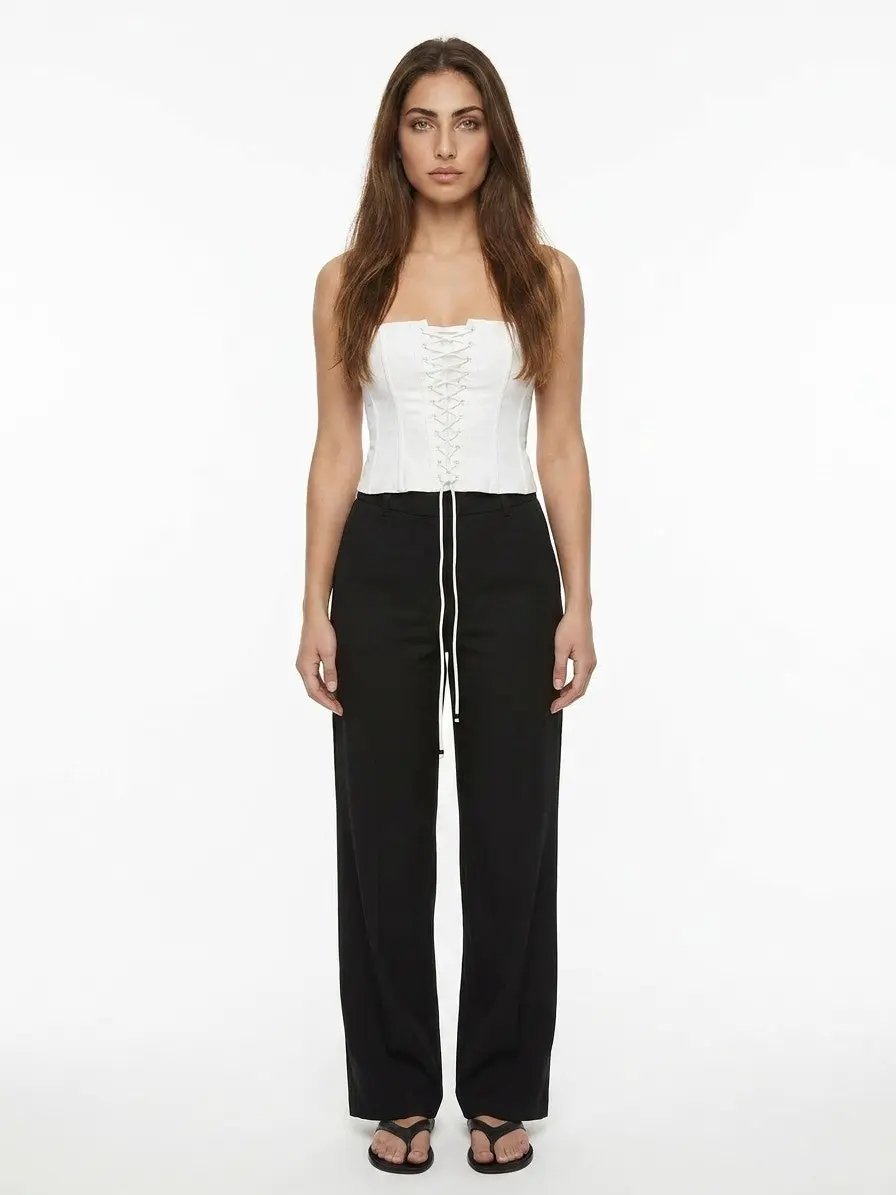 Dolce &amp; Gabbana Sample Sale | Dolce &amp; Gabbana White Cotton Sleeveles T-Shirt - | Designer outlet