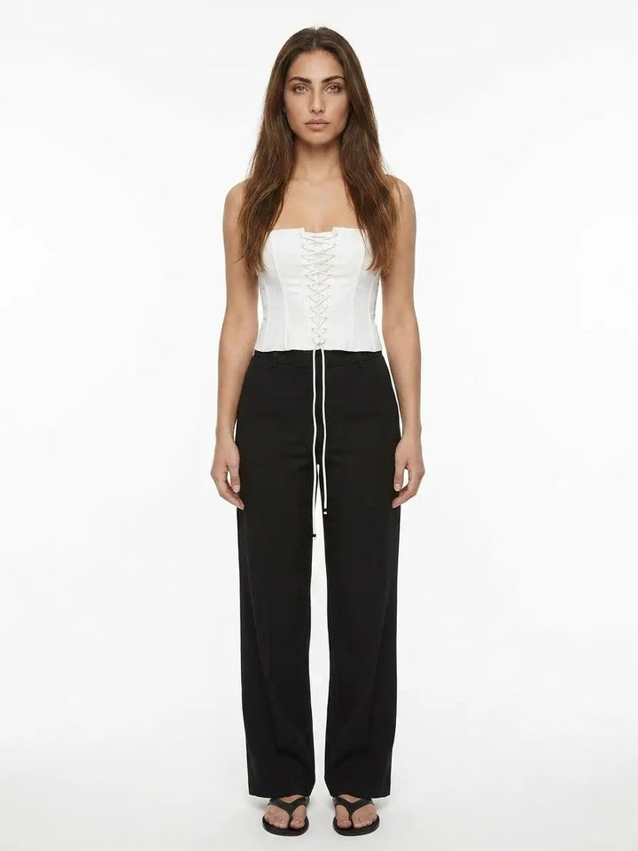 Dolce &amp; Gabbana Sample Sale | Dolce &amp; Gabbana White Cotton Sleeveles T-Shirt - | Designer outlet