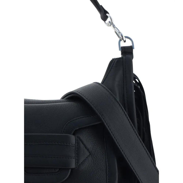 Pierre Hardy Sample Sale | Pierre Hardy Black Calf Leather Bos Taurus Shoulder Bag - | Designer outlet