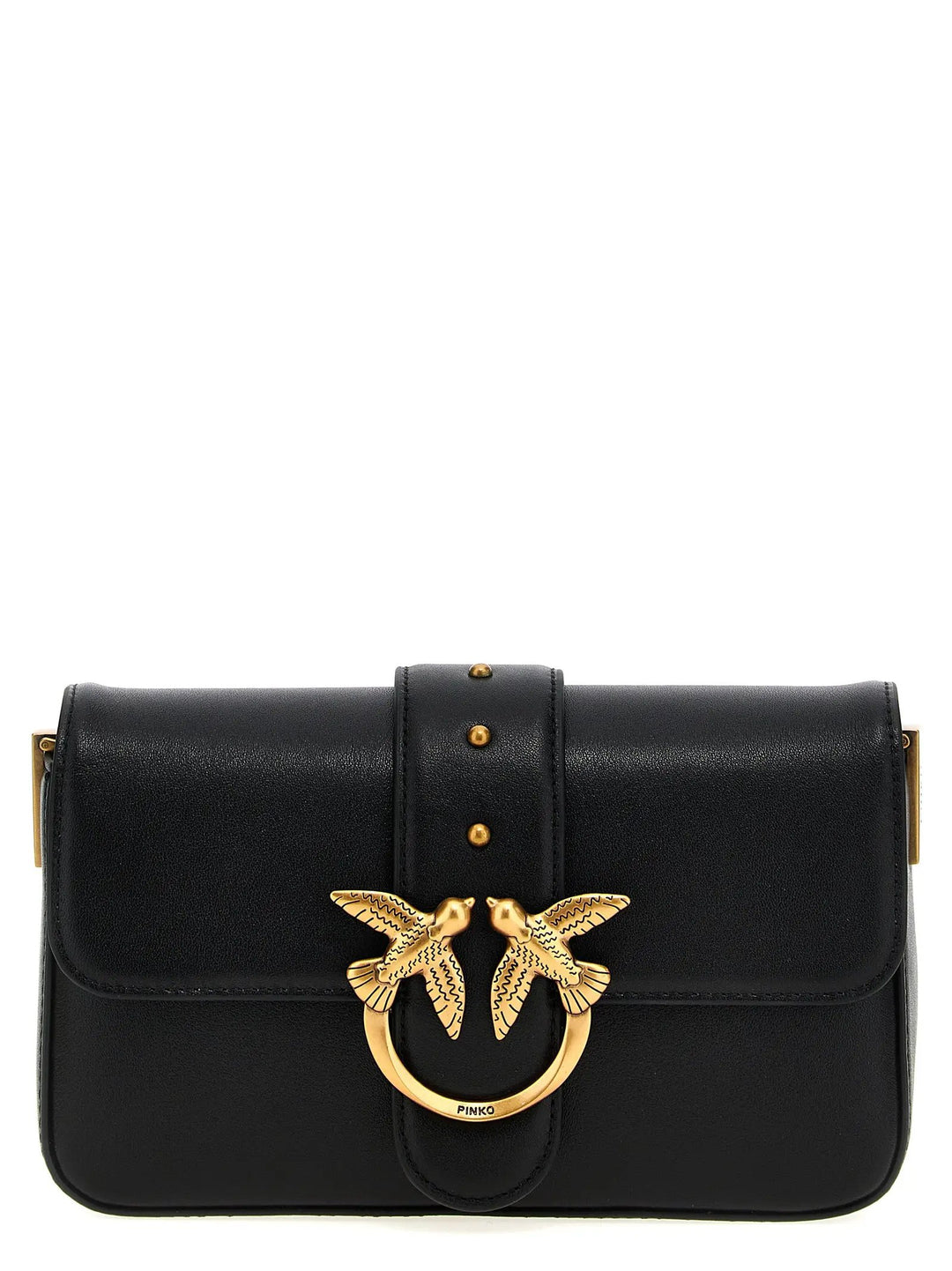 PINKO Sample Sale | PINKO Black Calfskin Shoulder Bag - | Designer outlet
