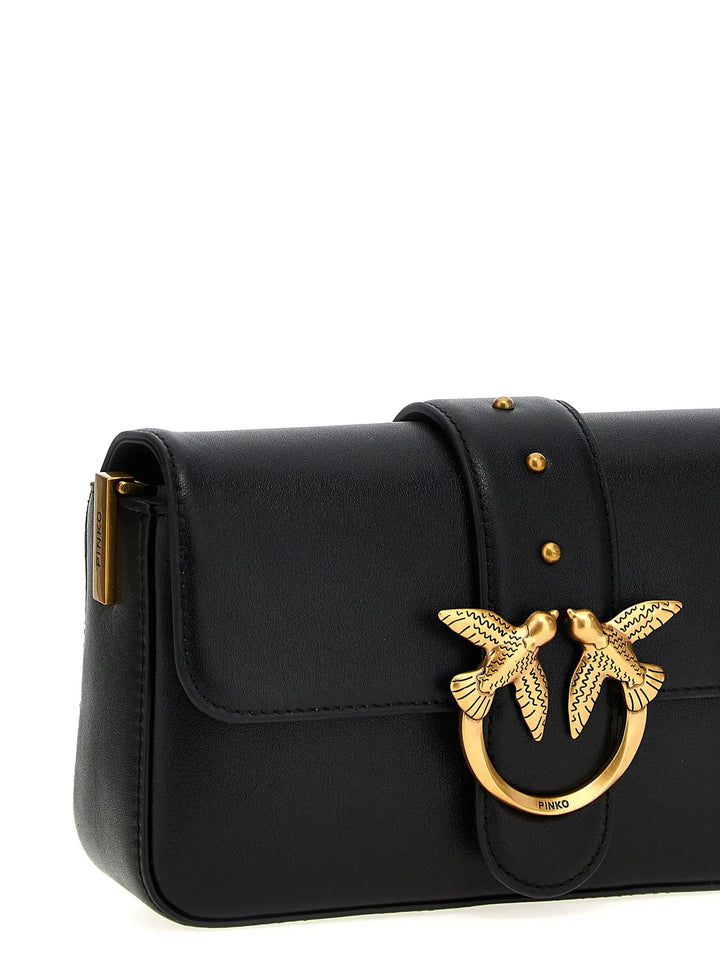 PINKO Sample Sale | PINKO Black Calfskin Shoulder Bag - | Designer outlet