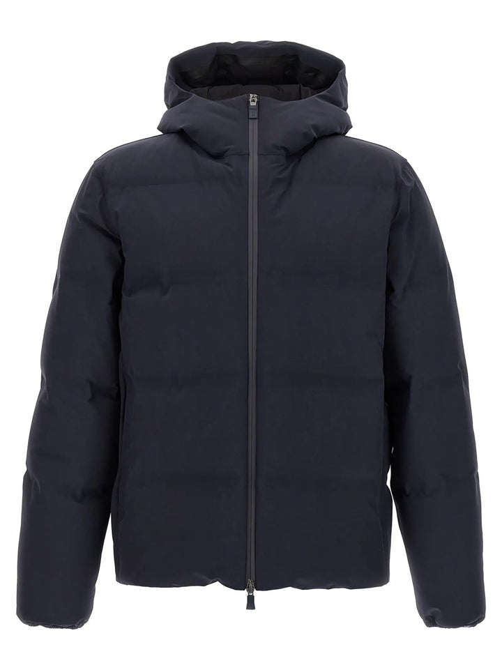 Herno Sample Sale | Herno Blue Polyamide Full-Length Jacket - | Designer outlet