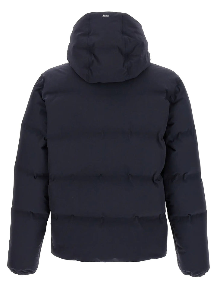 Herno Sample Sale | Herno Blue Polyamide Full-Length Jacket - | Designer outlet