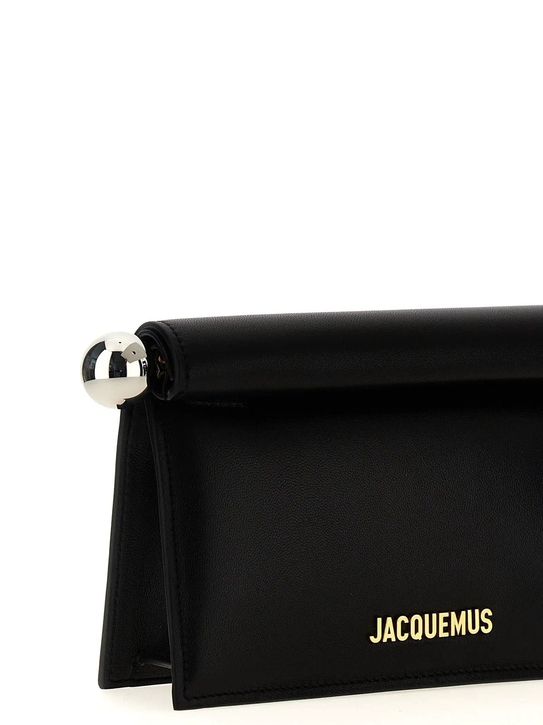Jacquemus Sample Sale | Jacquemus Black Lamb Leather Clutch Bag - | Designer outlet