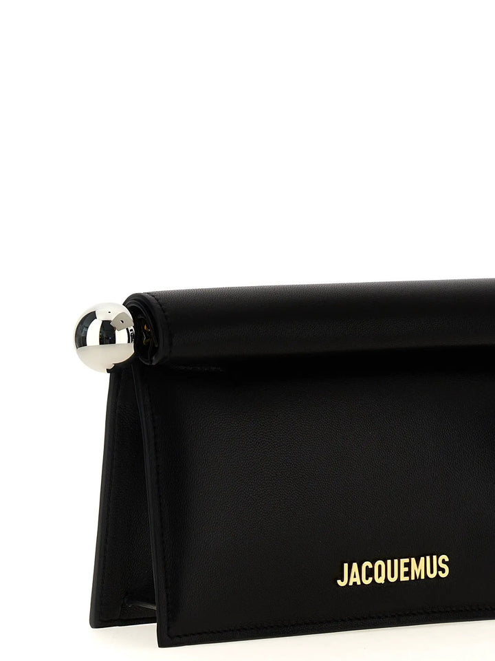 Jacquemus Sample Sale | Jacquemus Black Lamb Leather Clutch Bag - | Designer outlet