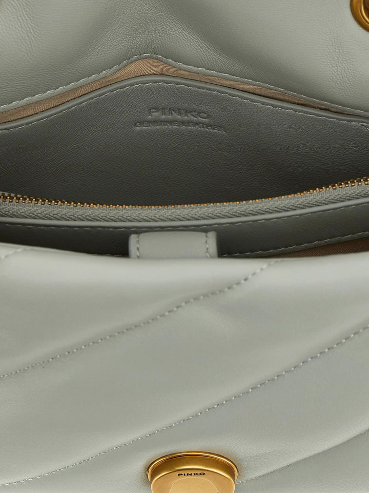 PINKO Sample Sale | PINKO Gray Lamb Fur Crossbody Bag - | Designer outlet