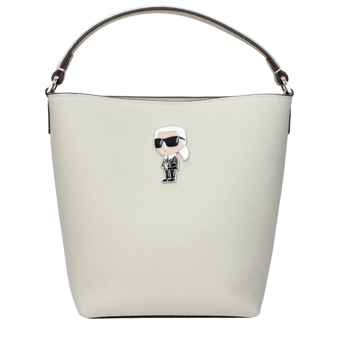Karl Lagerfeld Sample Sale | Karl Lagerfeld Gray Leather Handbag - | Designer outlet