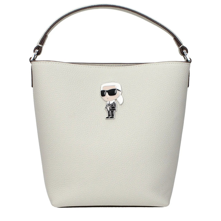 Karl Lagerfeld Sample Sale | Karl Lagerfeld Gray Leather Handbag - | Designer outlet