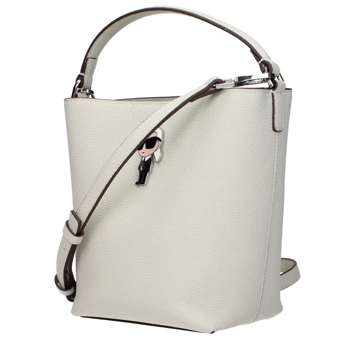 Karl Lagerfeld Sample Sale | Karl Lagerfeld Gray Leather Handbag - | Designer outlet