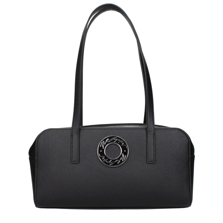 Karl Lagerfeld Sample Sale | Karl Lagerfeld Black Leather Shoulder Bag - | Designer outlet