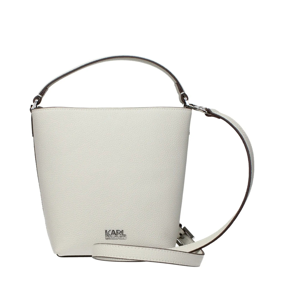 Karl Lagerfeld Sample Sale | Karl Lagerfeld Gray Leather Handbag - | Designer outlet
