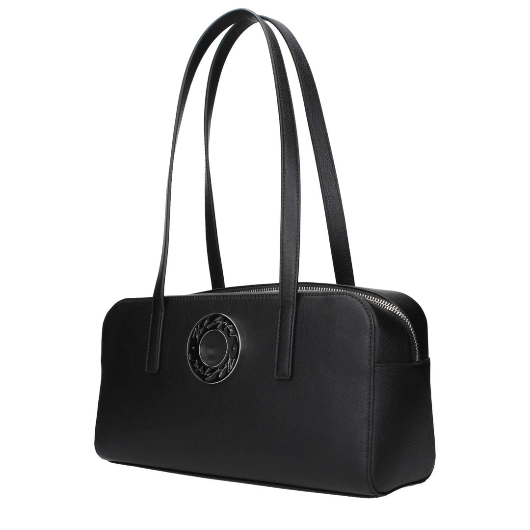 Karl Lagerfeld Sample Sale | Karl Lagerfeld Black Leather Shoulder Bag - | Designer outlet