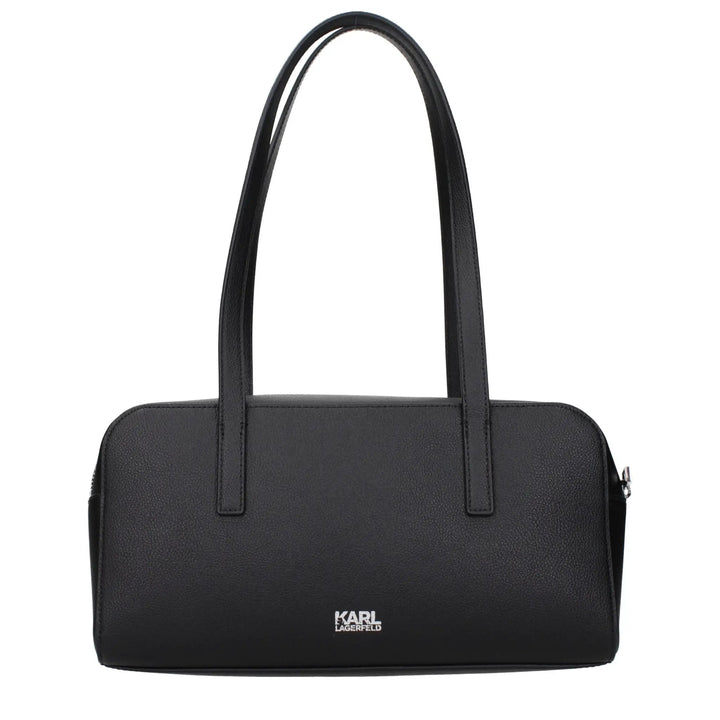 Karl Lagerfeld Sample Sale | Karl Lagerfeld Black Leather Shoulder Bag - | Designer outlet