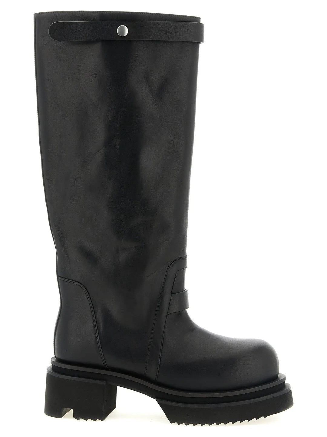 Rick Owens Sample Sale | Rick Owens Black Calfskin Over The Knee - | Designer outlet