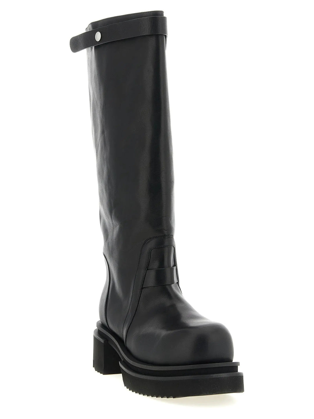 Rick Owens Sample Sale | Rick Owens Black Calfskin Over The Knee - | Designer outlet
