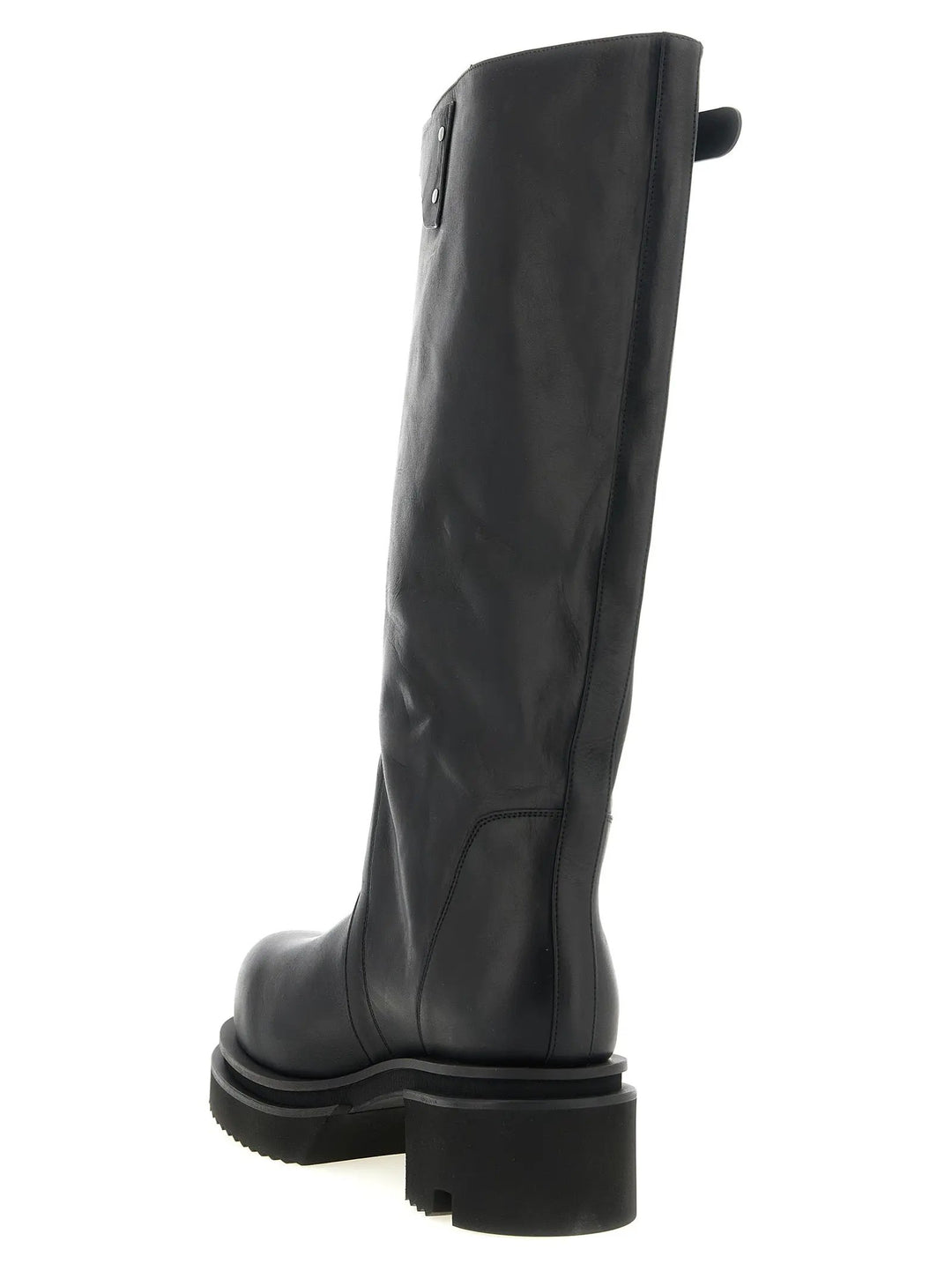 Rick Owens Sample Sale | Rick Owens Black Calfskin Over The Knee - | Designer outlet