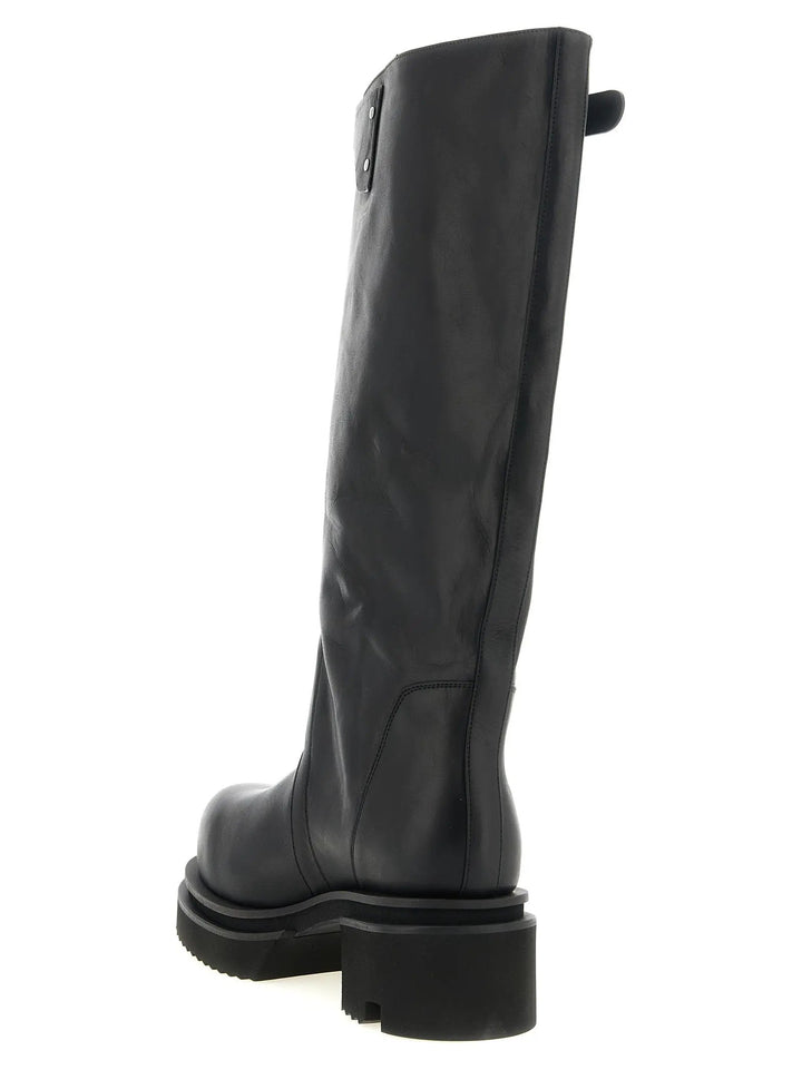 Rick Owens Sample Sale | Rick Owens Black Calfskin Over The Knee - | Designer outlet