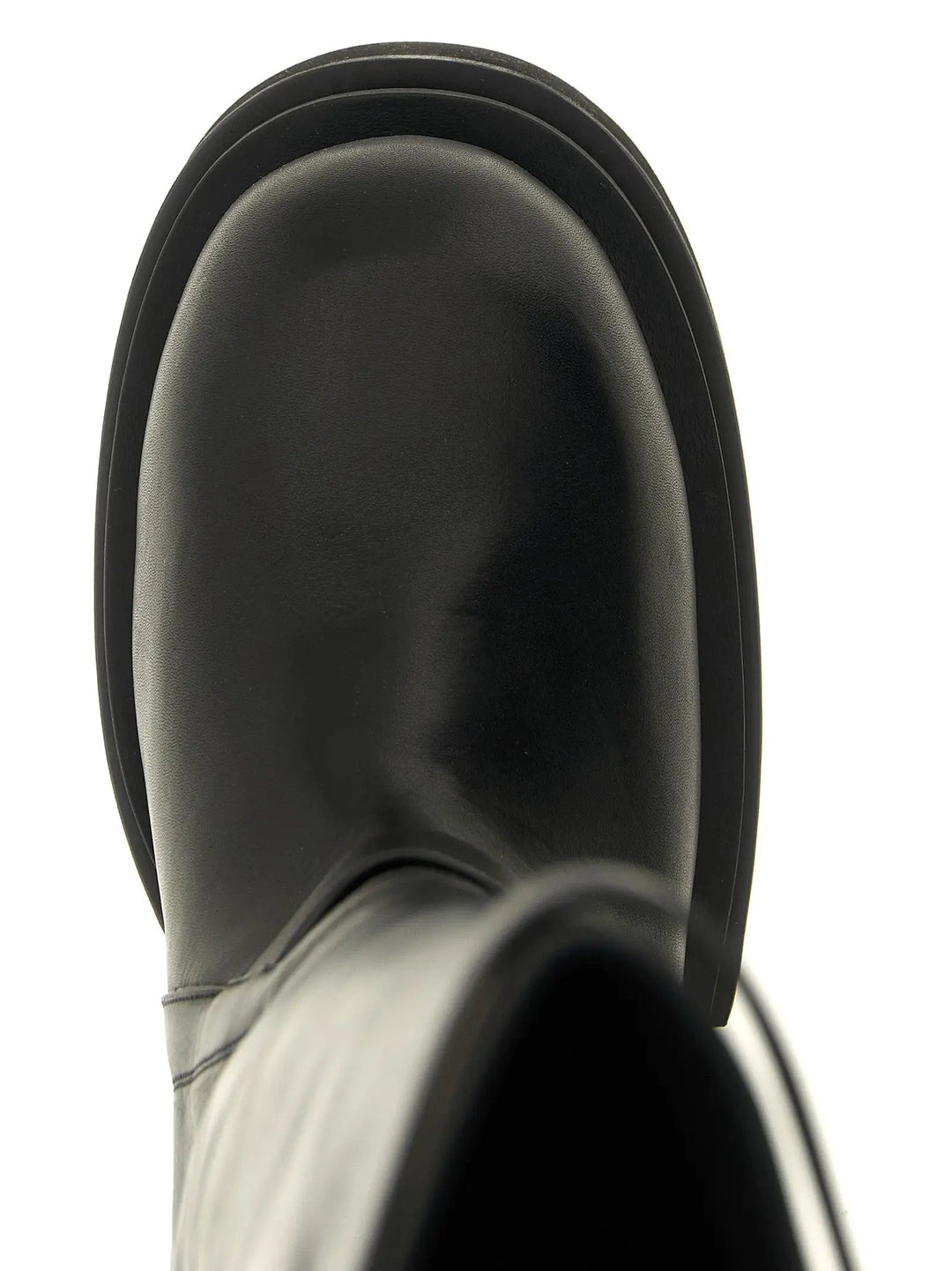 Rick Owens Sample Sale | Rick Owens Black Calfskin Over The Knee - | Designer outlet