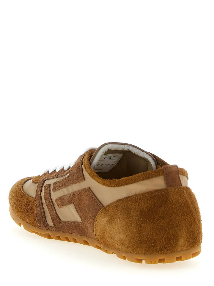 Balmain Sample Sale | Balmain Brown Calfskin Sneakers - | Designer outlet