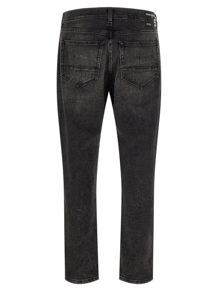 Department 5 Sample Sale | Department 5 Black Cotton Cropped Jeans - | Designer outlet