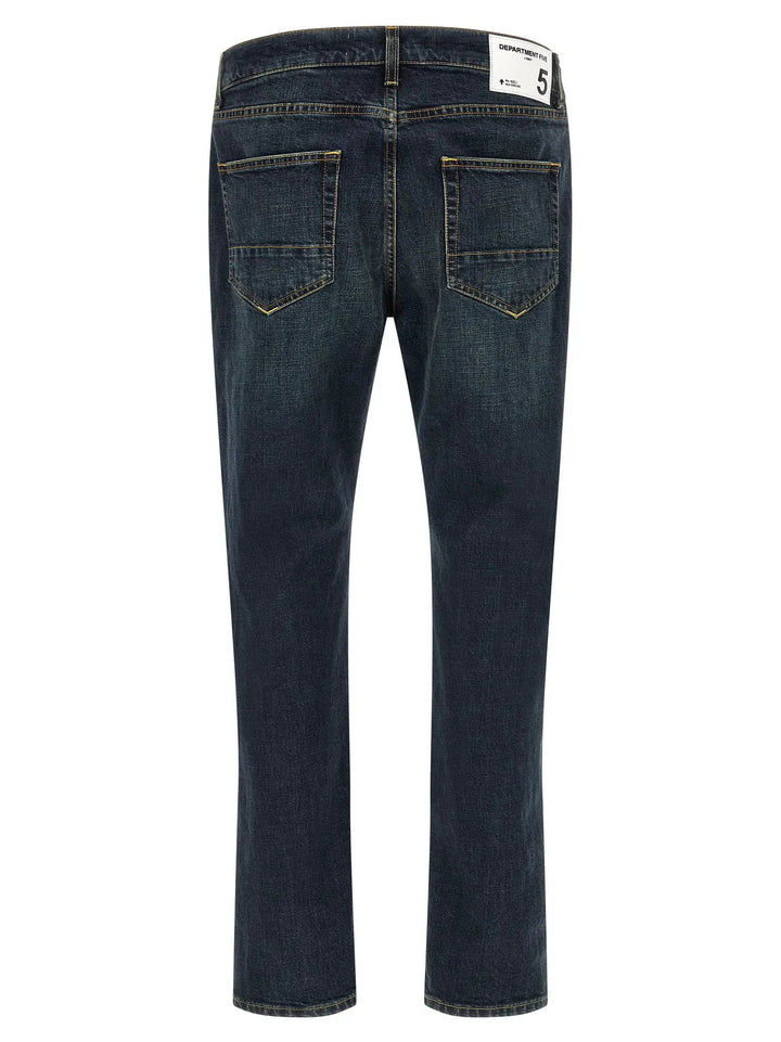 Department 5 Sample Sale | Department 5 Blue Cotton Straight-Leg Jeans - | Designer outlet