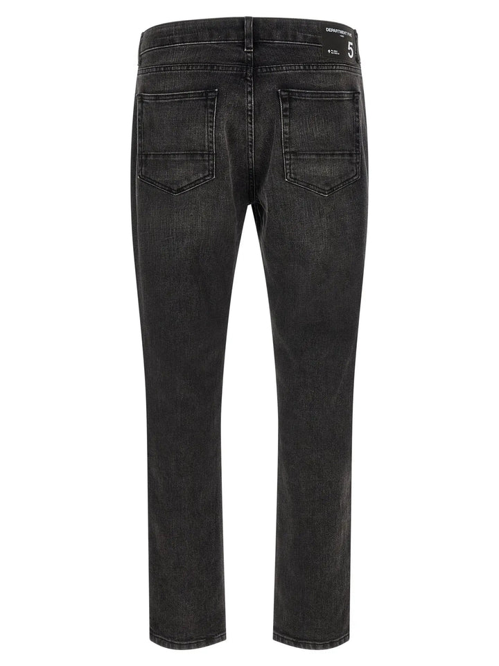 Department 5 Sample Sale | Department 5 Black Cotton Straight-Leg Jeans - | Designer outlet