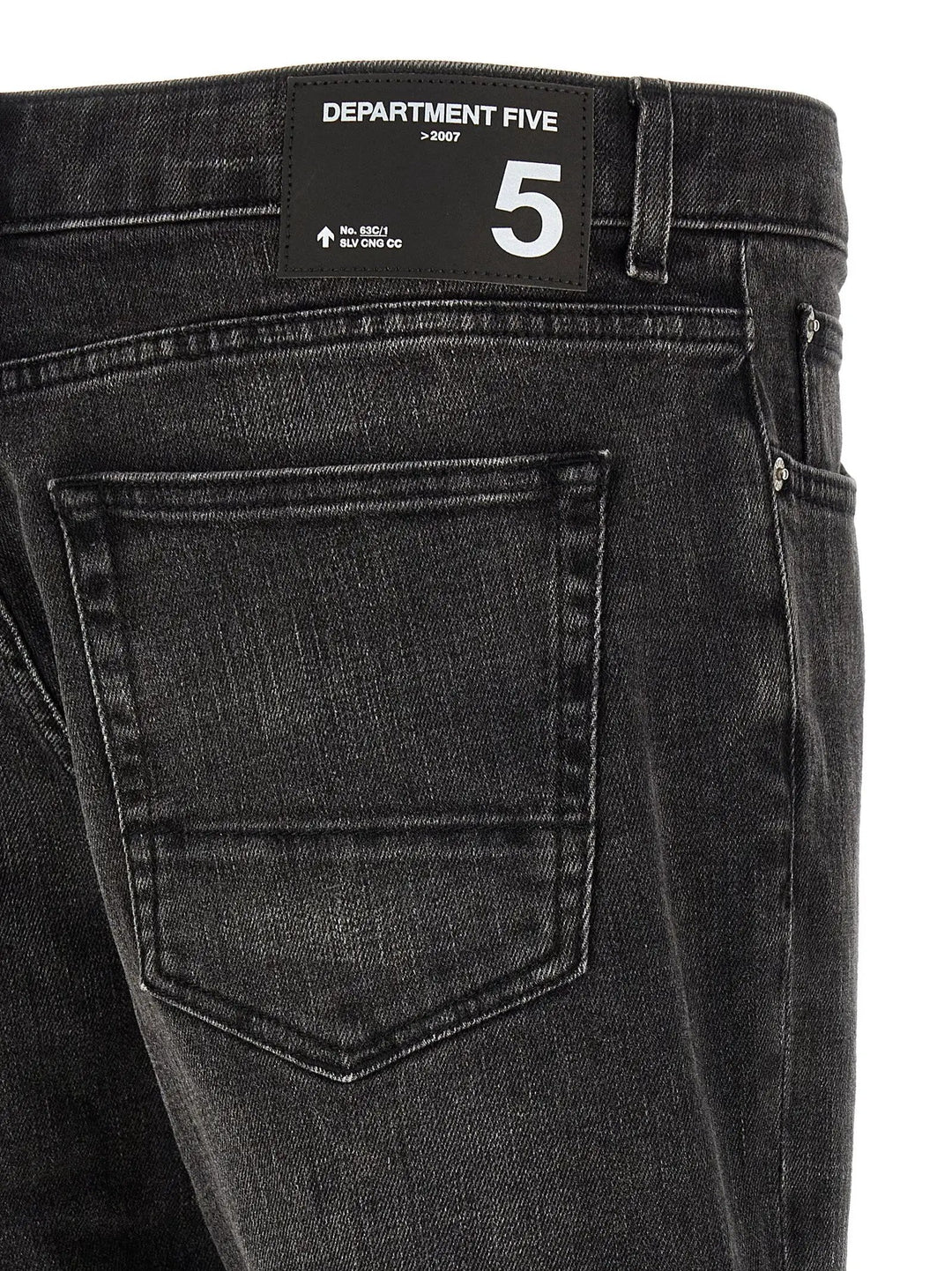 Department 5 Sample Sale | Department 5 Black Cotton Straight-Leg Jeans - | Designer outlet