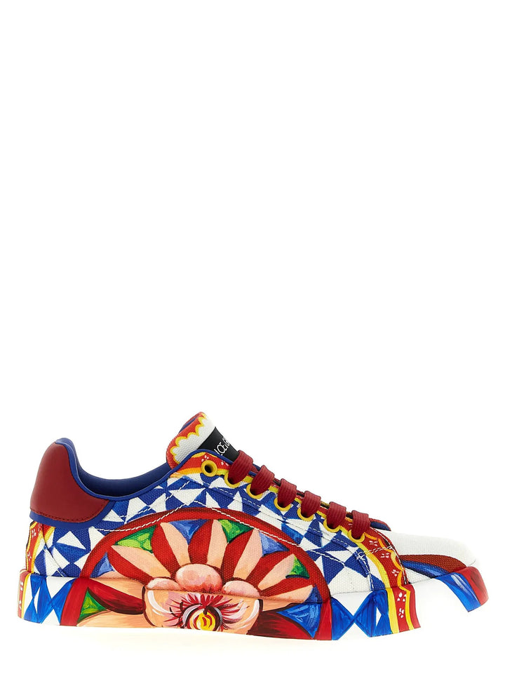 Dolce &amp; Gabbana Sample Sale | Dolce &amp; Gabbana Multicolor Cotton Low Top Sneakers - | Designer outlet