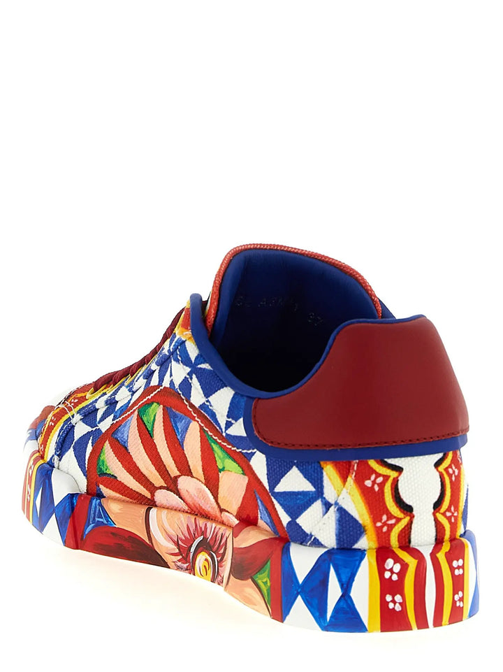 Dolce &amp; Gabbana Sample Sale | Dolce &amp; Gabbana Multicolor Cotton Low Top Sneakers - | Designer outlet