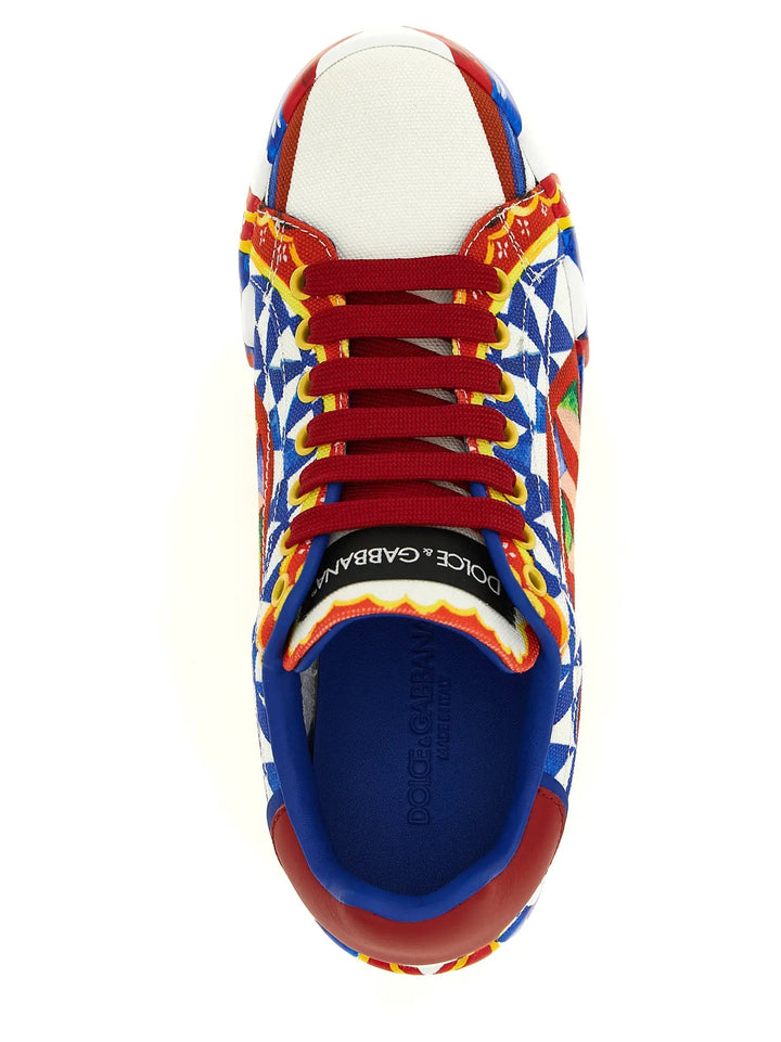 Dolce &amp; Gabbana Sample Sale | Dolce &amp; Gabbana Multicolor Cotton Low Top Sneakers - | Designer outlet