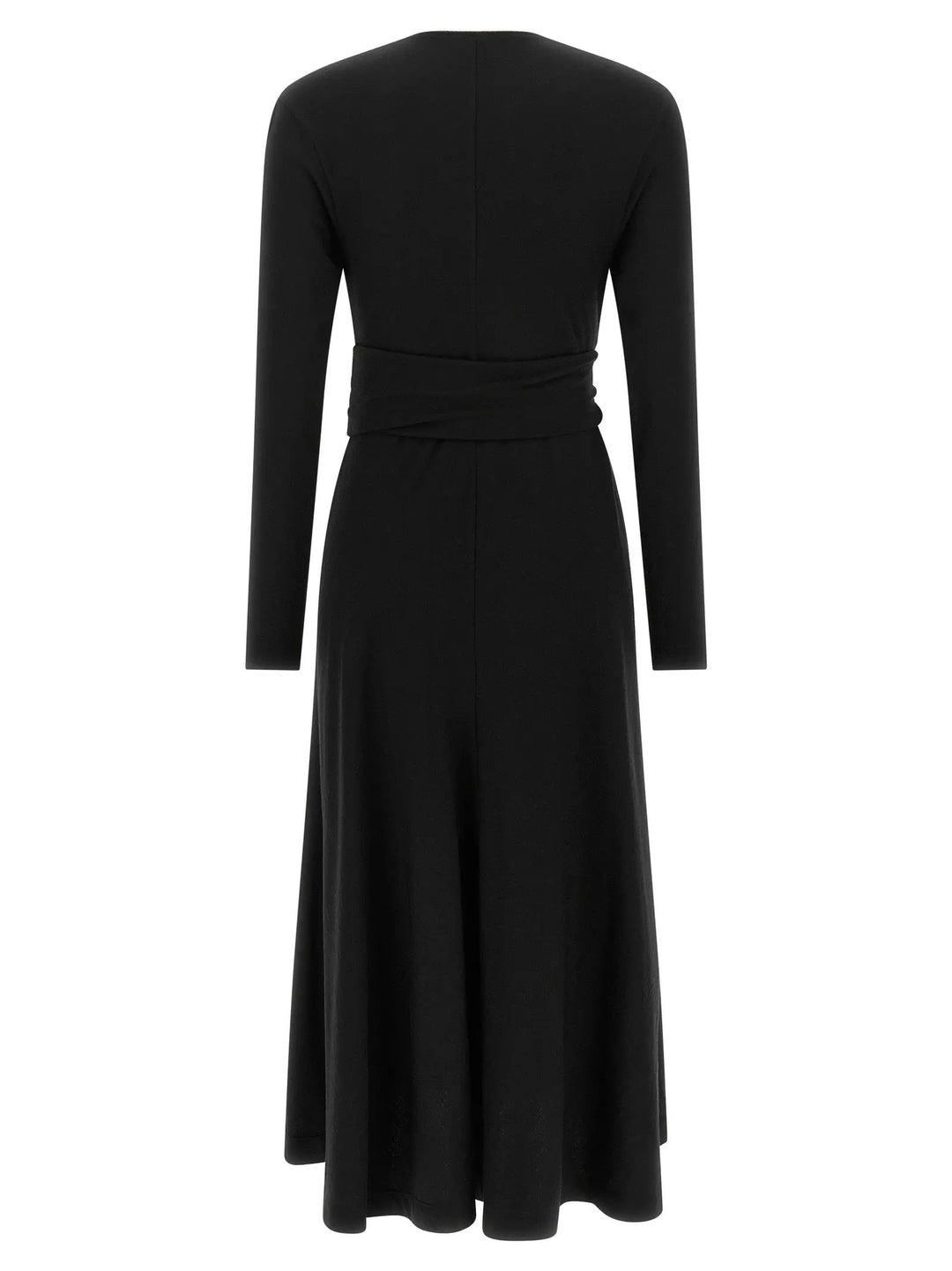 Brunello Cucinelli Sample Sale | Brunello Cucinelli Black Virgin Wool Midi Dress - | Designer outlet
