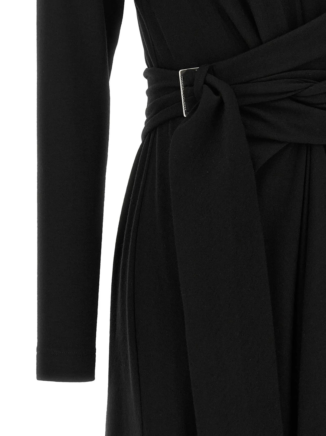Brunello Cucinelli Sample Sale | Brunello Cucinelli Black Virgin Wool Midi Dress - | Designer outlet