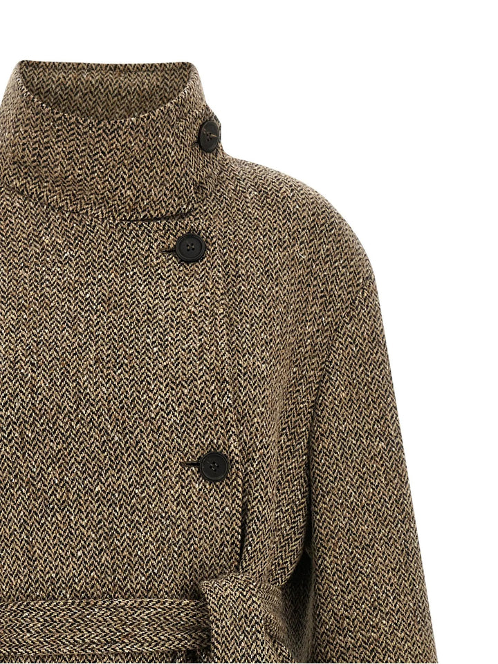 Brunello Cucinelli Sample Sale | Brunello Cucinelli Brown Virgin Wool Coat - | Designer outlet