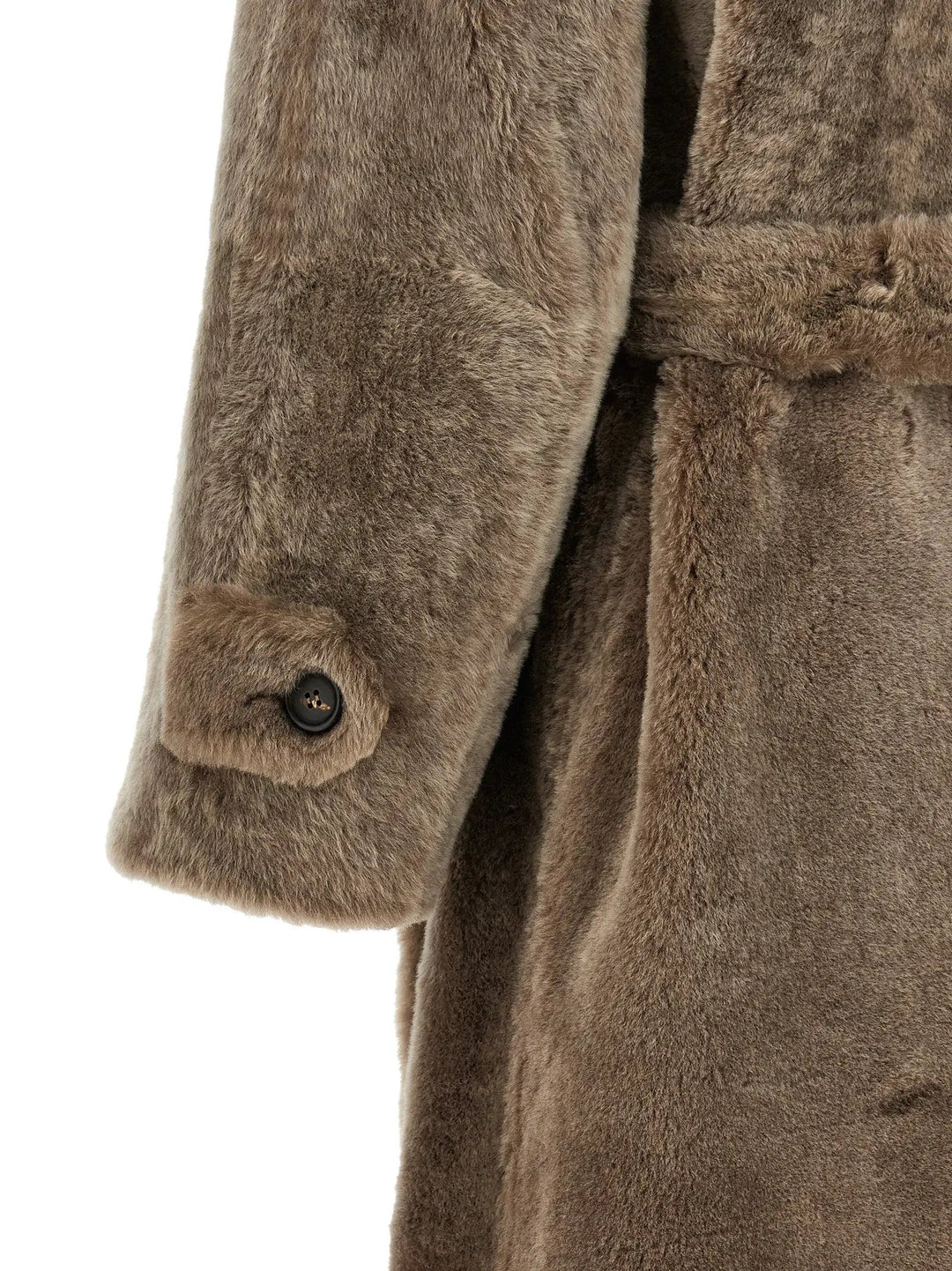 Brunello Cucinelli Sample Sale | Brunello Cucinelli Brown Lamb Leather Coat - | Designer outlet