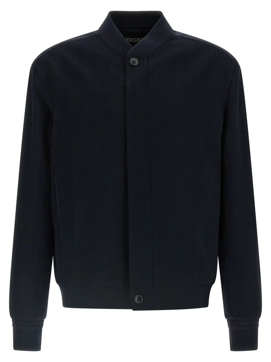 ZEGNA Sample Sale | ZEGNA Blue Cashmere Bomber - | Designer outlet