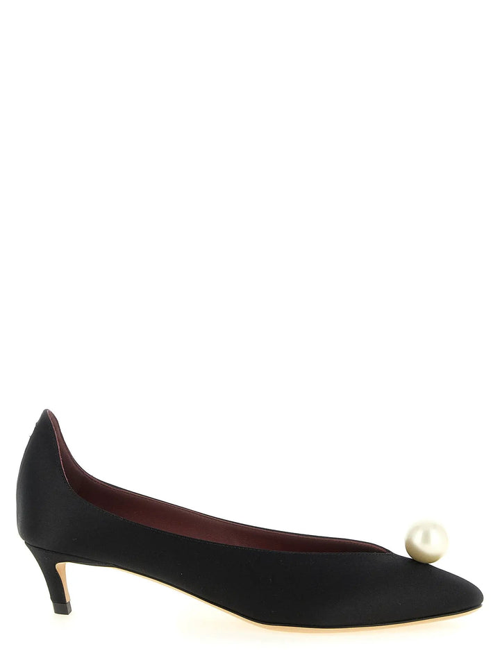 Magda Butrym Sample Sale | Magda Butrym Black Viscose Mid Heel Pumps - | Designer outlet