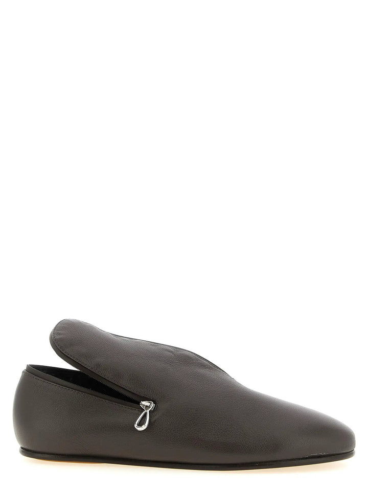 Kiko Kostadinov Sample Sale | Kiko Kostadinov Black Leather Slip-On Loafers - | Designer outlet
