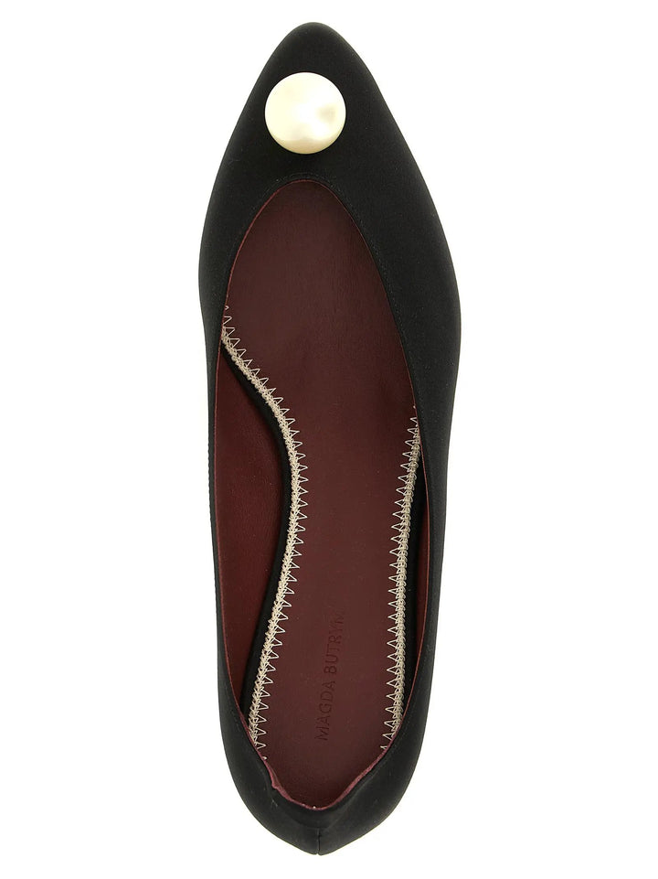 Magda Butrym Sample Sale | Magda Butrym Black Viscose Mid Heel Pumps - | Designer outlet
