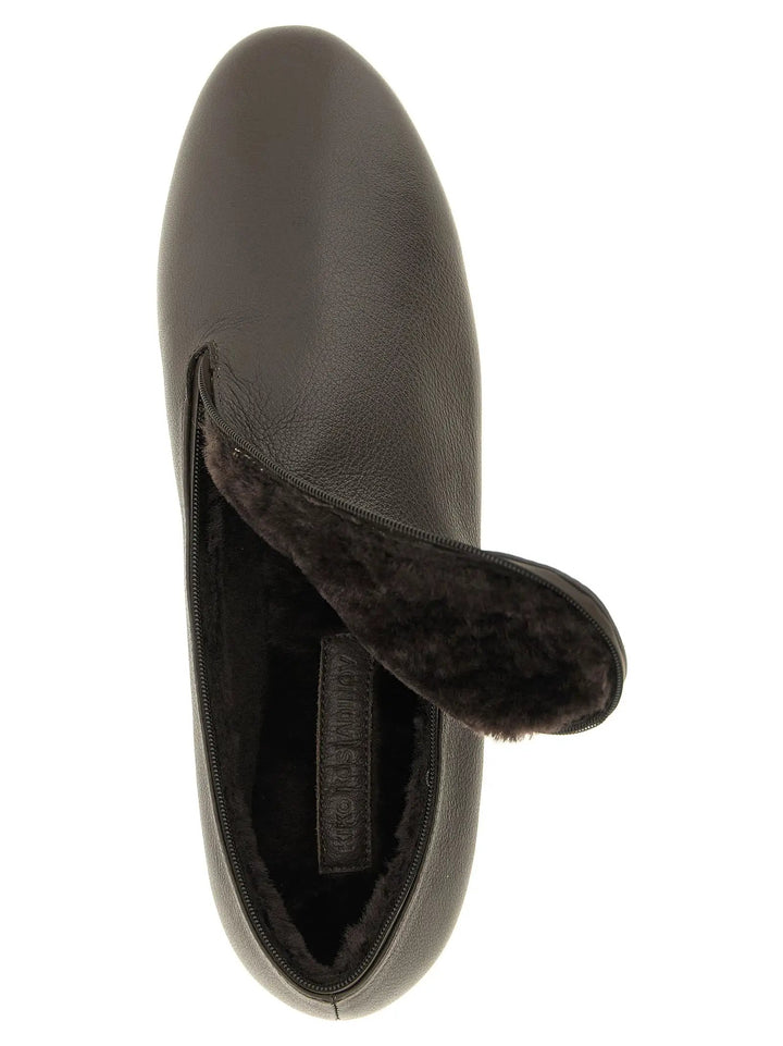Kiko Kostadinov Sample Sale | Kiko Kostadinov Black Leather Slip-On Loafers - | Designer outlet