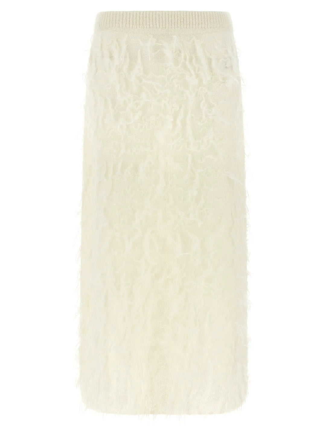 Fabiana Filippi Sample Sale | Fabiana Filippi White Fabric Midi Skirt - | Designer outlet