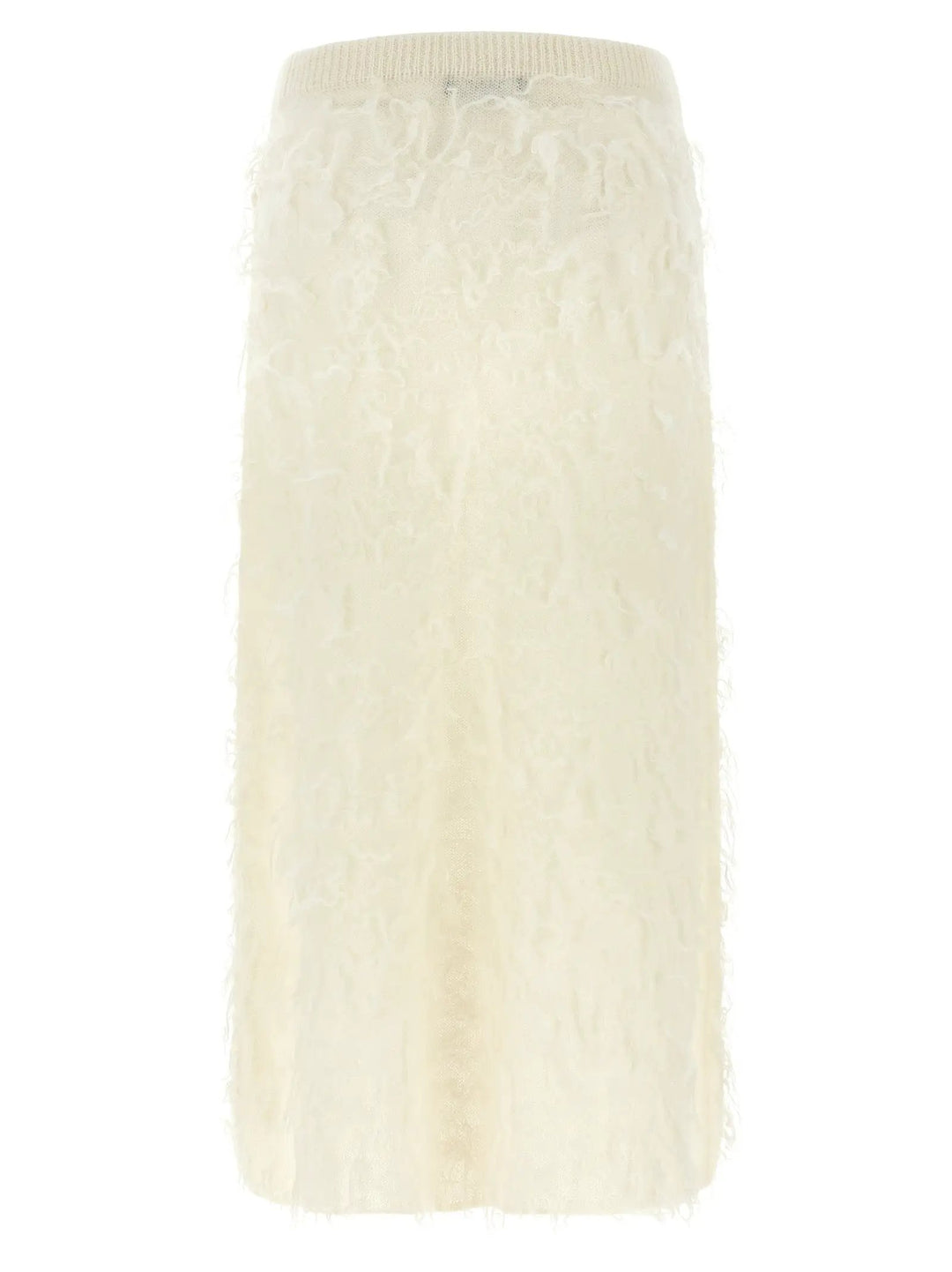 Fabiana Filippi Sample Sale | Fabiana Filippi White Fabric Midi Skirt - | Designer outlet