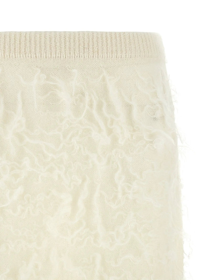 Fabiana Filippi Sample Sale | Fabiana Filippi White Fabric Midi Skirt - | Designer outlet