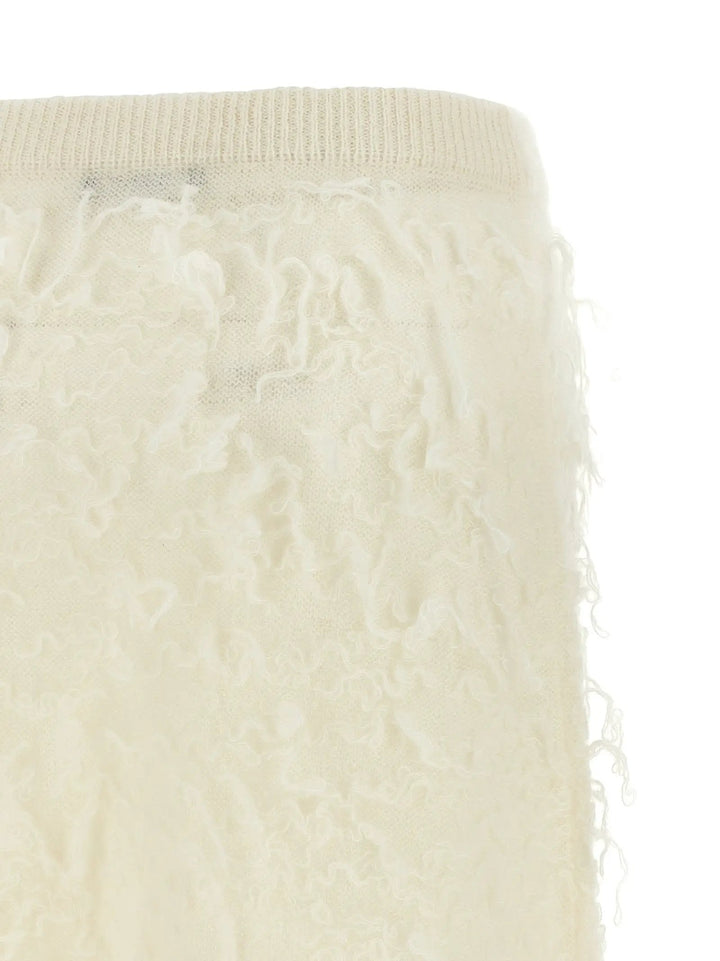 Fabiana Filippi Sample Sale | Fabiana Filippi White Fabric Midi Skirt - | Designer outlet