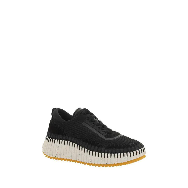 Chloé Sample Sale | Chloé Black Nylon Athletic Sneakers - | Designer outlet