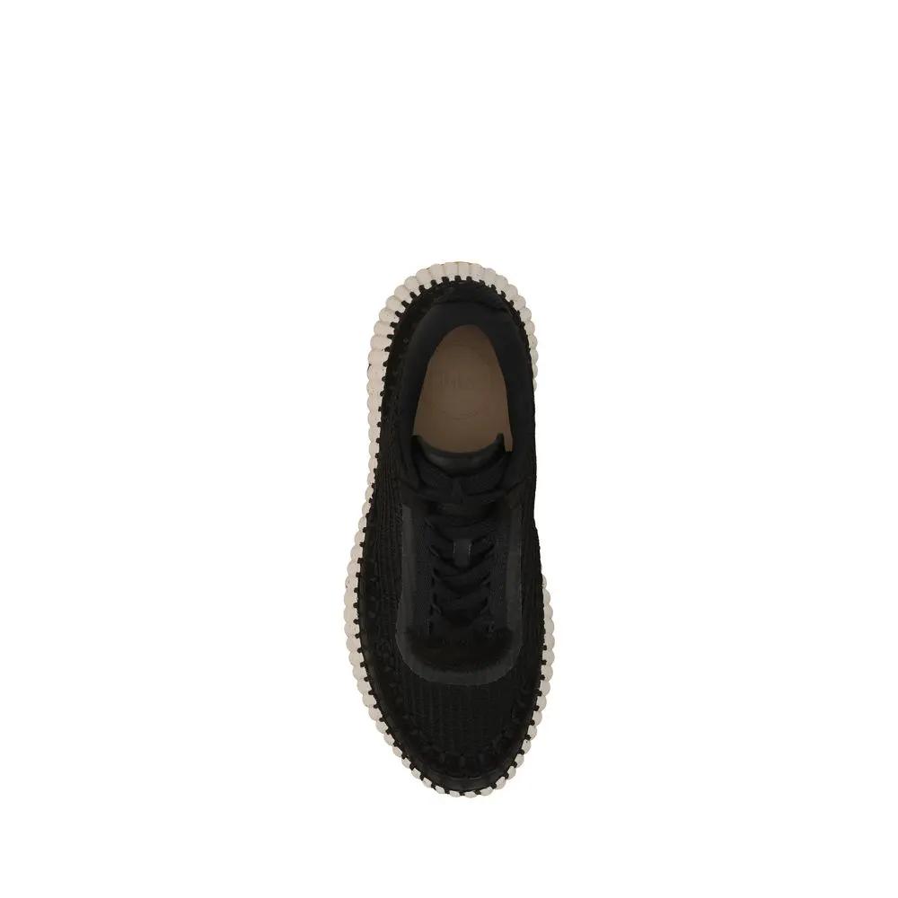Chloé Sample Sale | Chloé Black Nylon Athletic Sneakers - | Designer outlet