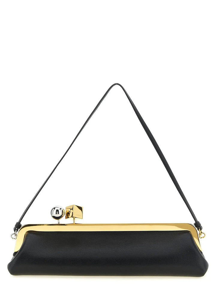 Jacquemus Sample Sale | Jacquemus Black Lamb Leather Clutch Bag - | Designer outlet