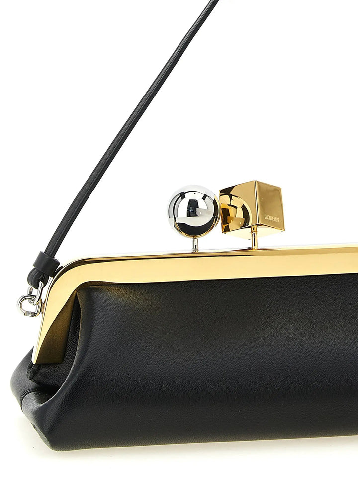 Jacquemus Sample Sale | Jacquemus Black Lamb Leather Clutch Bag - | Designer outlet