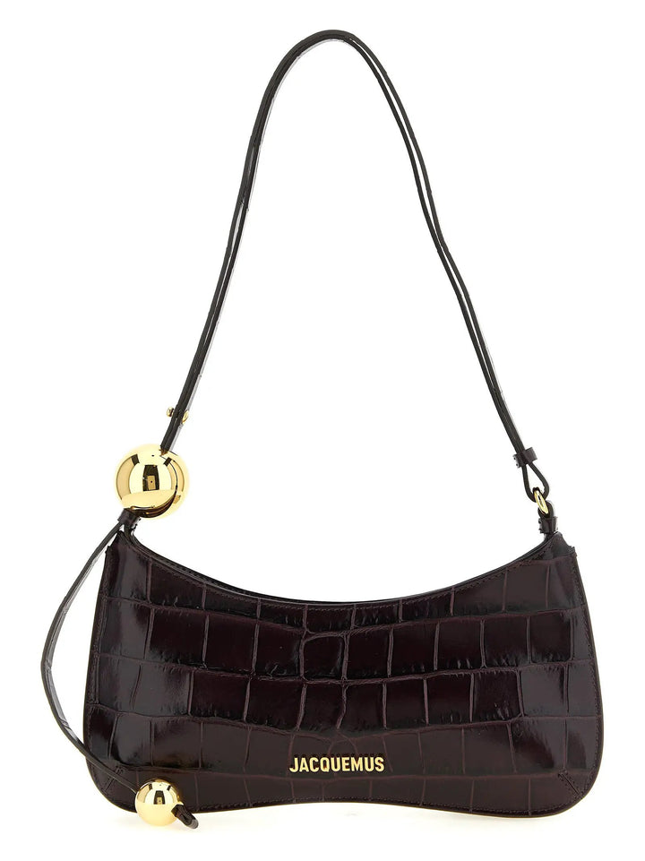 Jacquemus Sample Sale | Jacquemus Bordeaux Calfskin Shoulder Bag - | Designer outlet