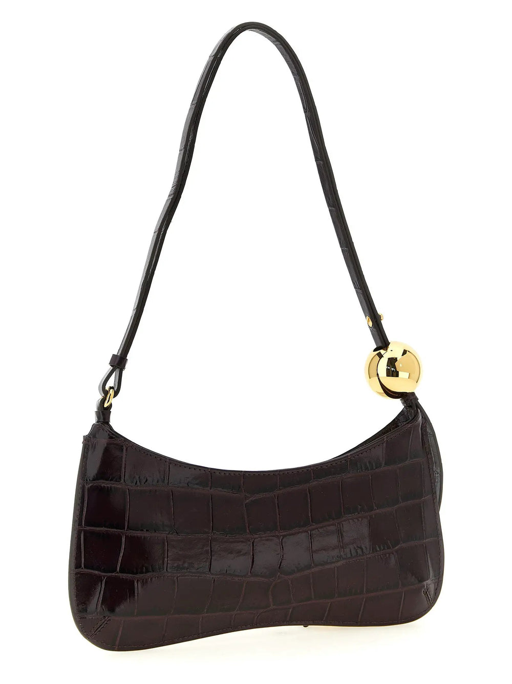 Jacquemus Sample Sale | Jacquemus Bordeaux Calfskin Shoulder Bag - | Designer outlet