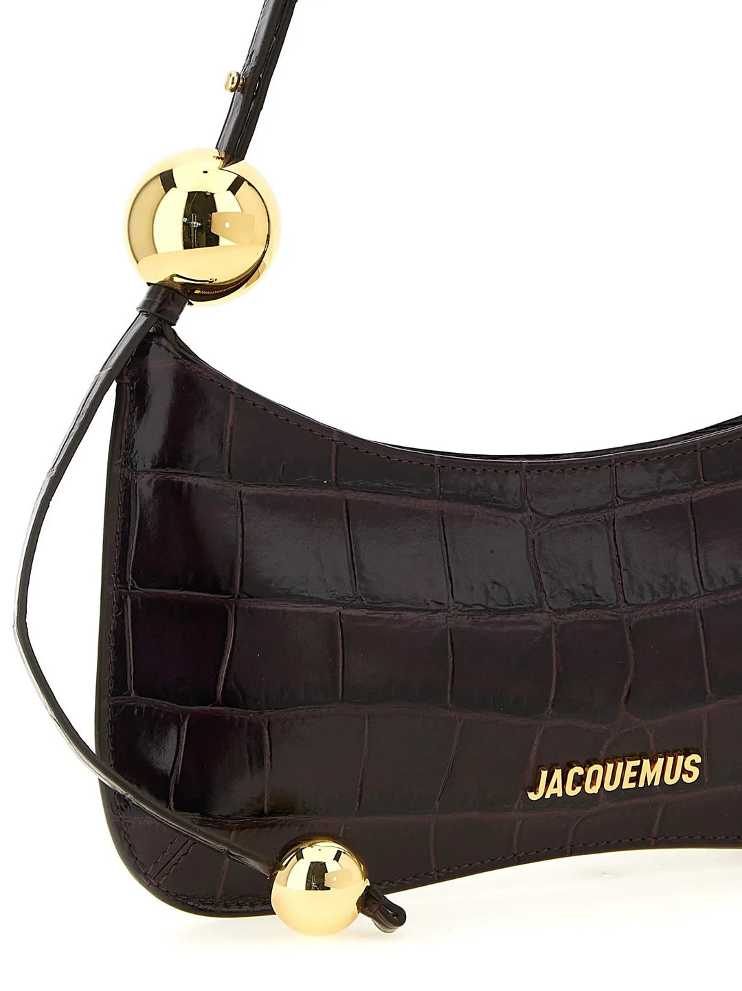 Jacquemus Sample Sale | Jacquemus Bordeaux Calfskin Shoulder Bag - | Designer outlet